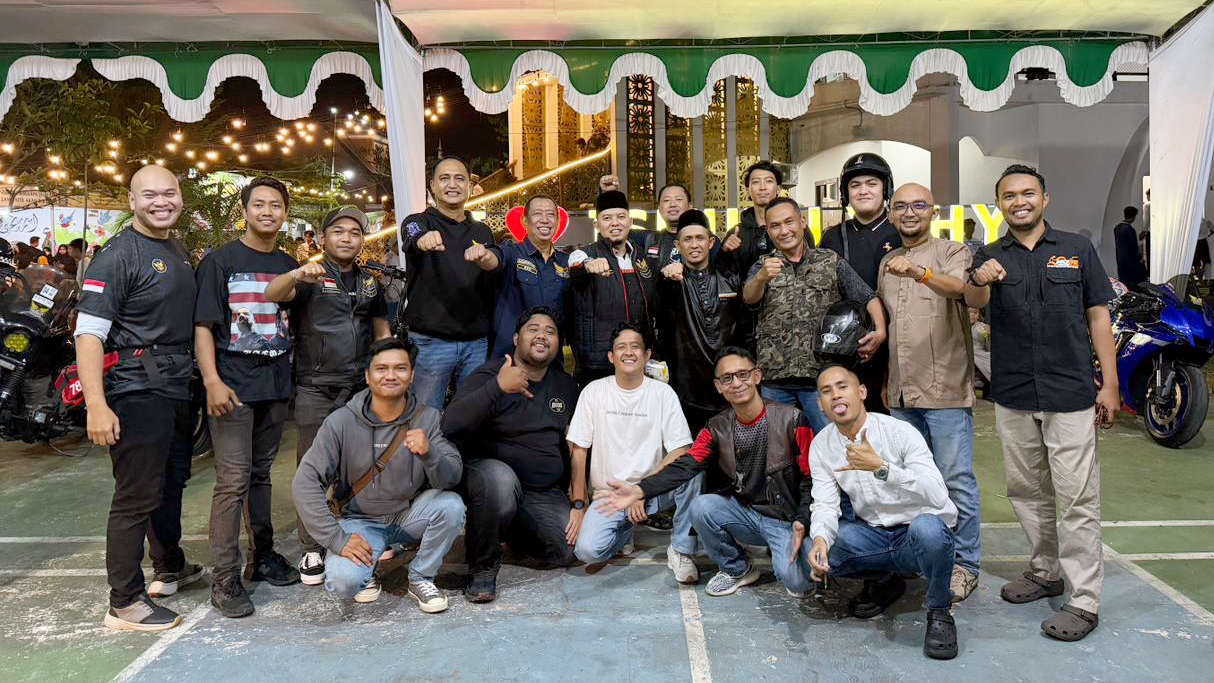 Konvoi Motor Besar Meriahkan Buka Bersama 1.000 Anak Yatim