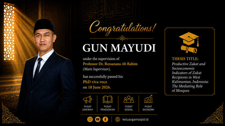 Gun Mayudi Lulus PhD dengan Riset Peran Masjid dan Zakat