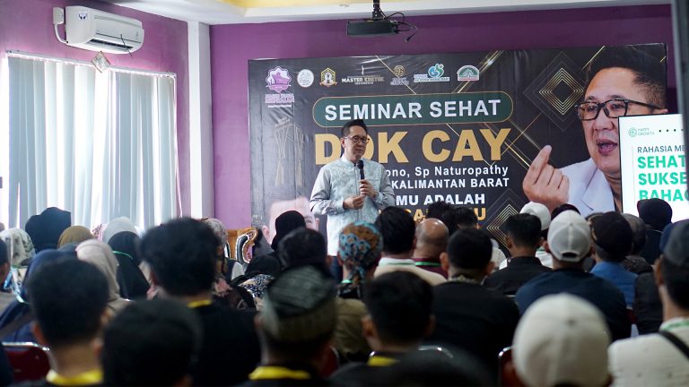 Seminar Sehat Pertama di Kalbar Bersama Dokcay Sukses Digelar